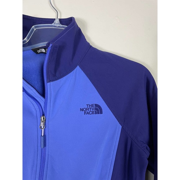 The North Face Periwinkle Navy Blue Sweater activewear jacket size M - Picture 5 of 12